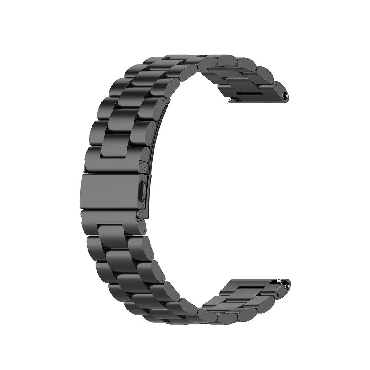 Tinotec 20mm Stainless Steel Smartwatch Strap for Samsung Watch - Black