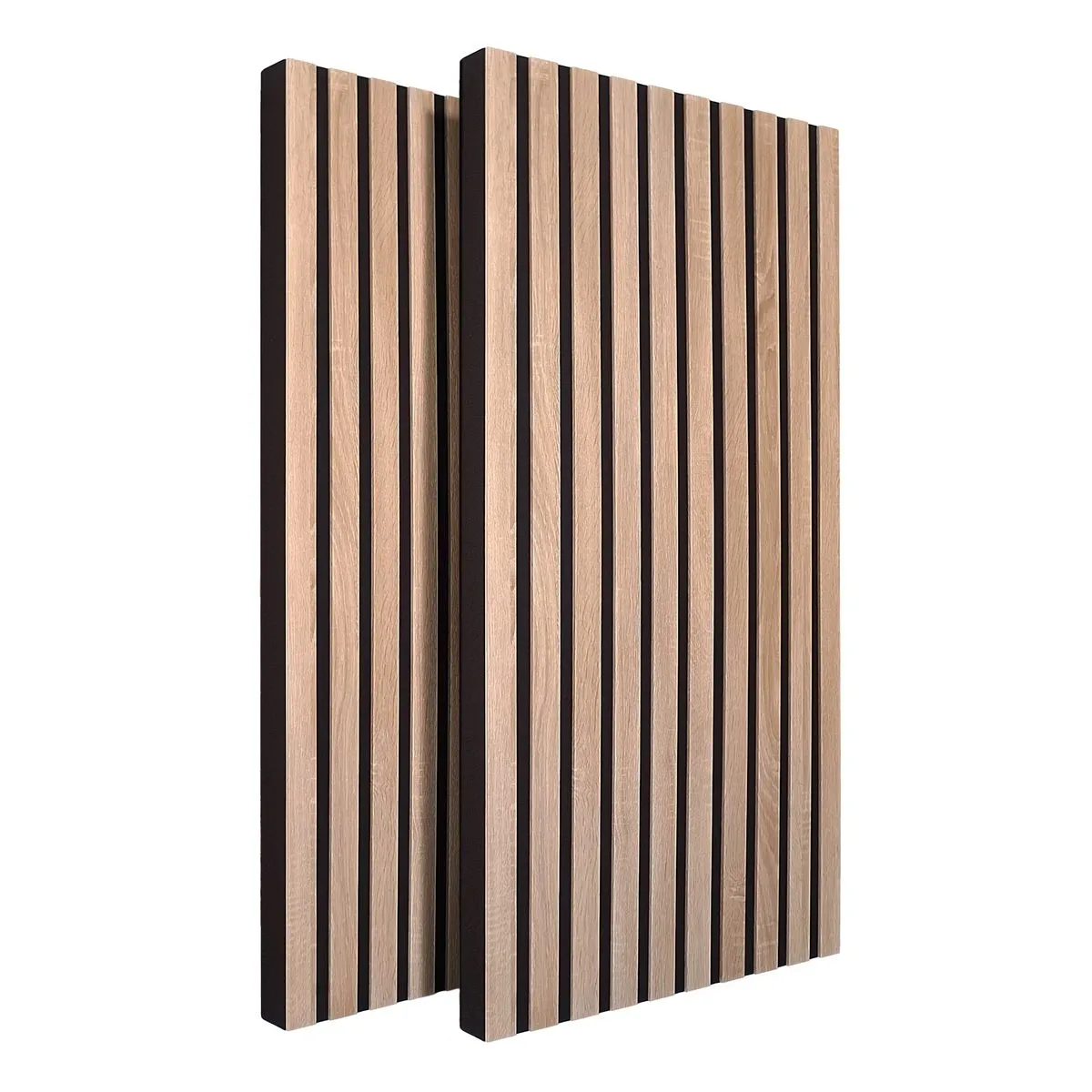 Slatted Acoustic Panels - 120×60cm - Wood Sound Diffusion (2 Pack)