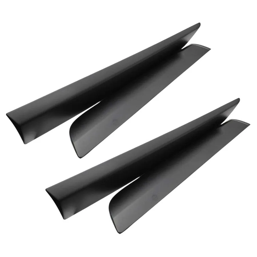Body Cladding Compatible with Ford Ranger 2017+ - Black - 4 Piece Set