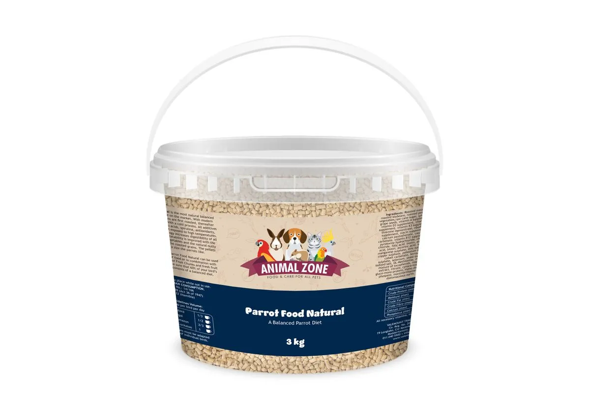 Animal Zone Natural Parrot Food Value Tub - 3kg