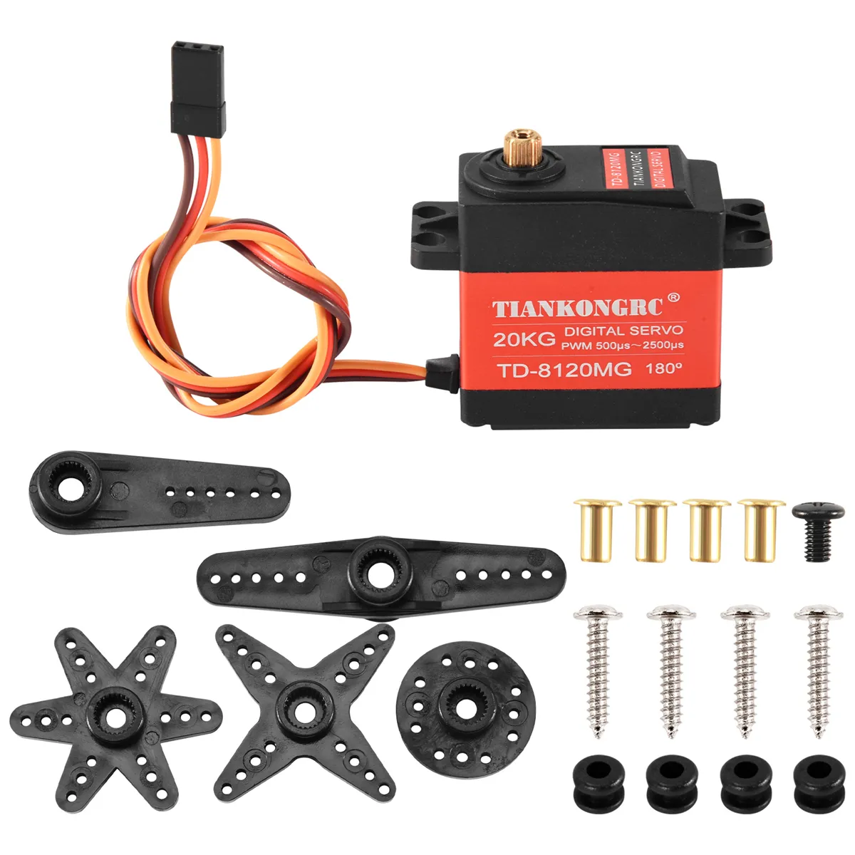 Td-8120Mg Metal Gear Digital Servo With 20Kg High Torque 180Angle