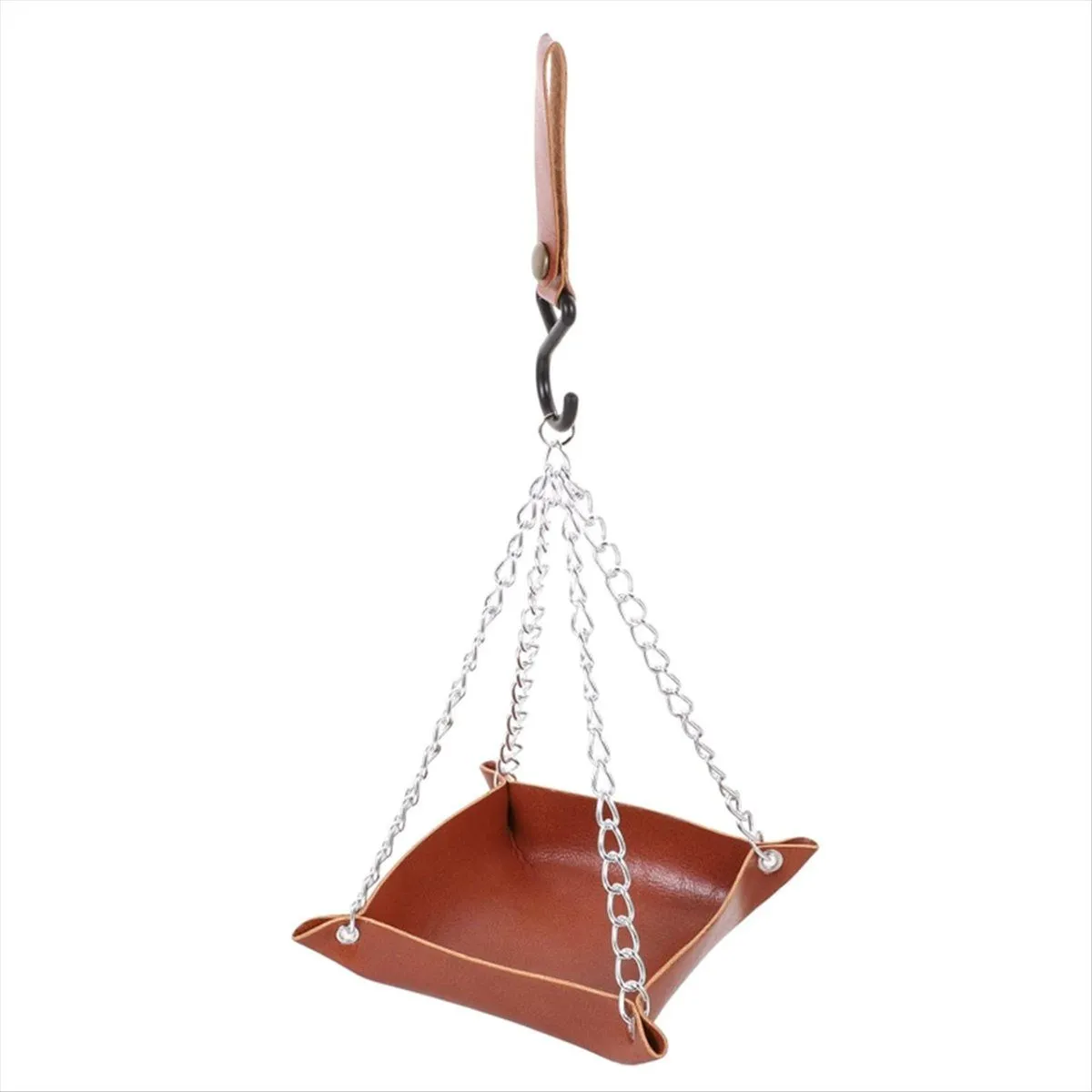 Bird Feeder Tray Hanging Bird Water Tray Brown
