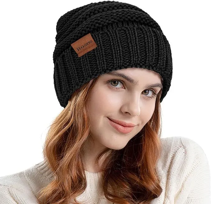 Womens Winter Hat Slouchy Beanies for Women Cable Knit Winter Beanie Hats