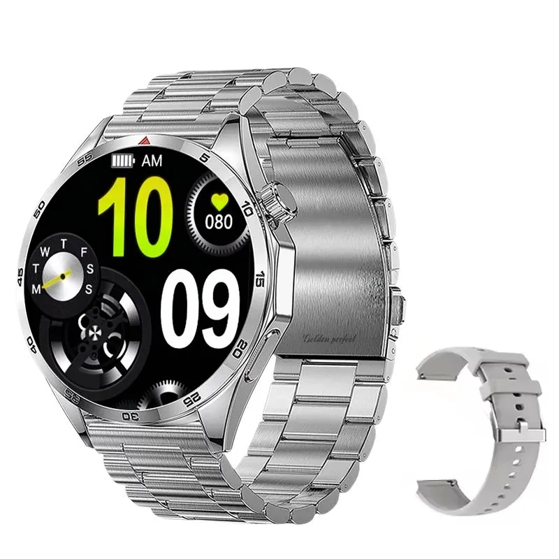 Golden Perfect Dual Strap Smartwatch : Fitness, Style & Comfort Combined