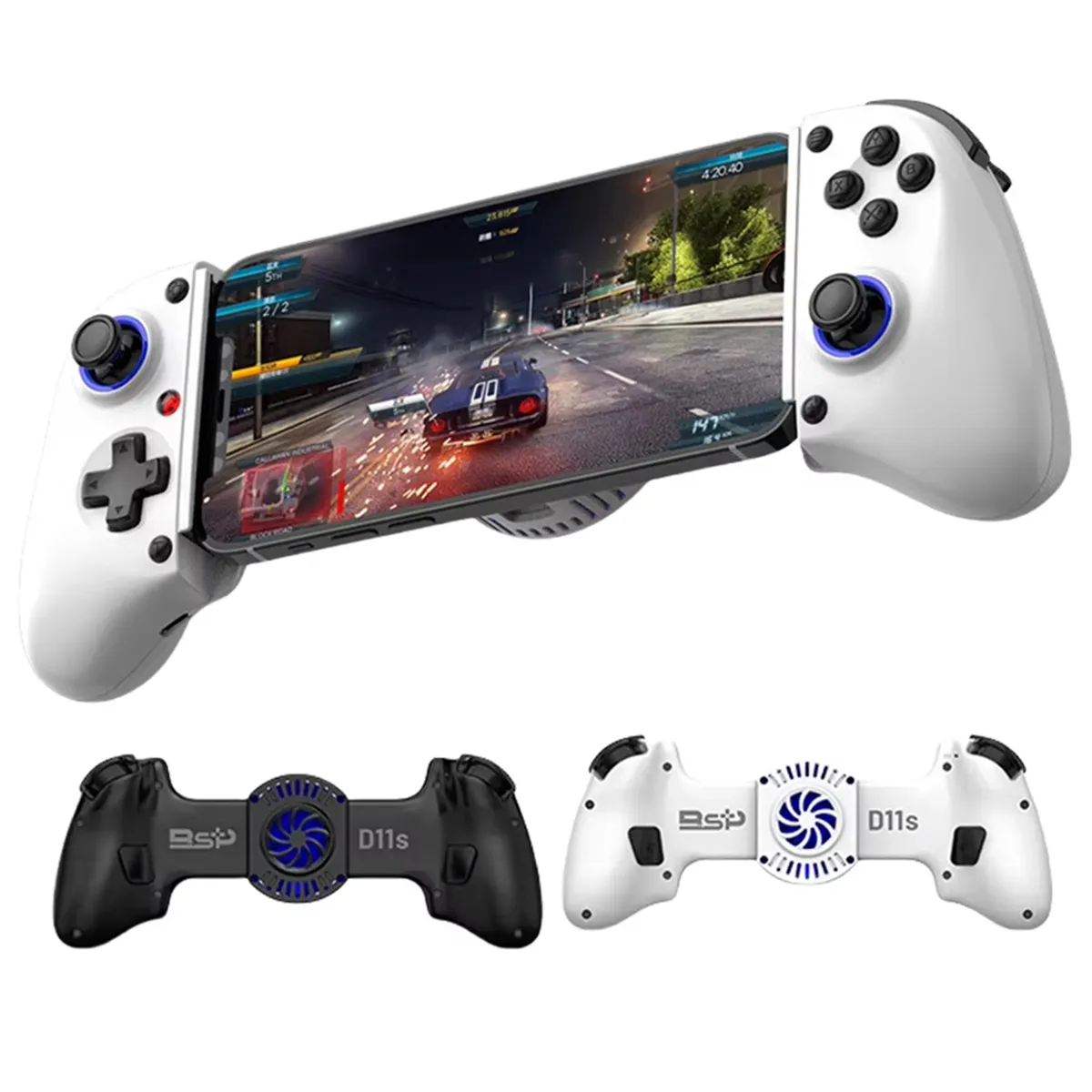 New D11S Extendable Gaming Controller Hall Trigger BT 5.2 Black