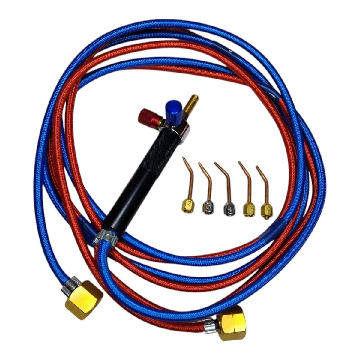 Jewellery Torch with 5 Nozzle Set - 3/8 Outlet Nut