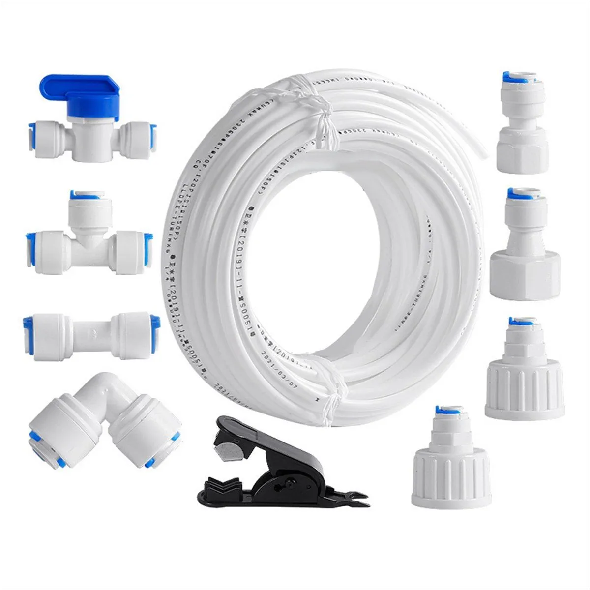 Refrigerator Water Line Kit Connection and Compression Ice Maker Installati