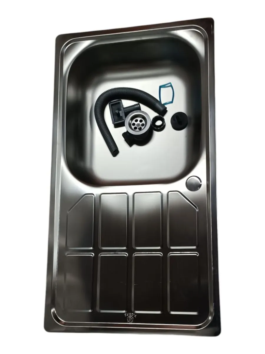 SMTE - Drop-In Stainless Steel Sink Single Bowl - 7540HDS-TDA