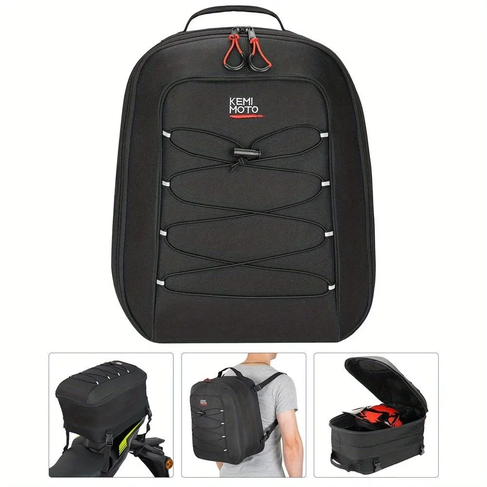 Universal Motorcycle Tail Bag - Versatile, Expandable, Durable