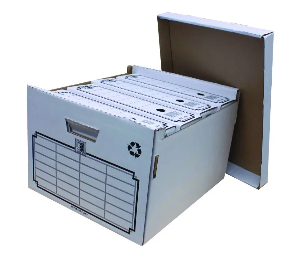 Files Large Corrugated Archive Box with 4 F/S Boxes.