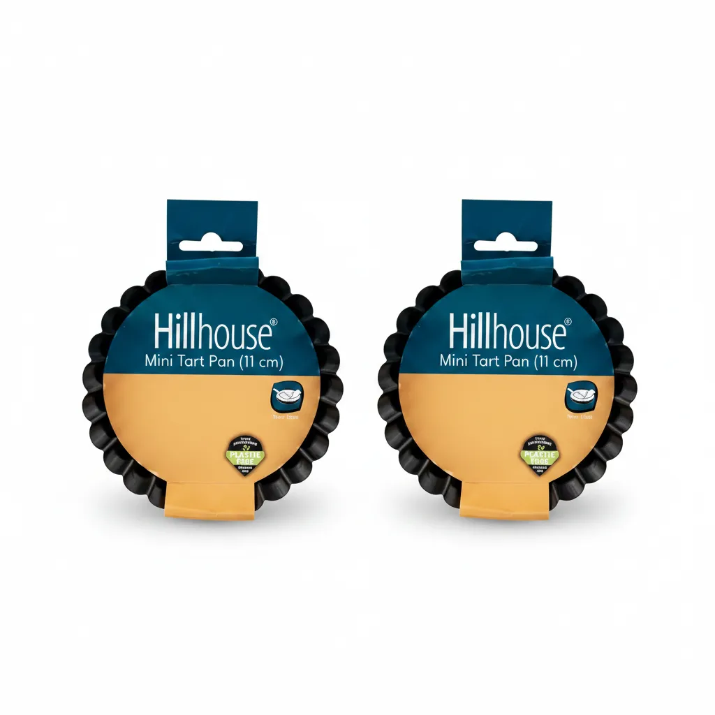 Hillhouse Non-Stick Mini Tart Pan 11cm for Quiches and Desserts - 2 Pack