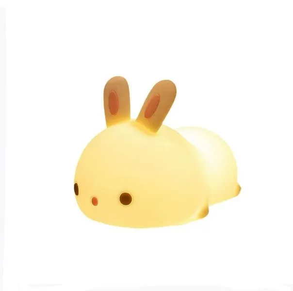 Rabbit Pat Light Cartoon Silicone Night Light Car Accessories