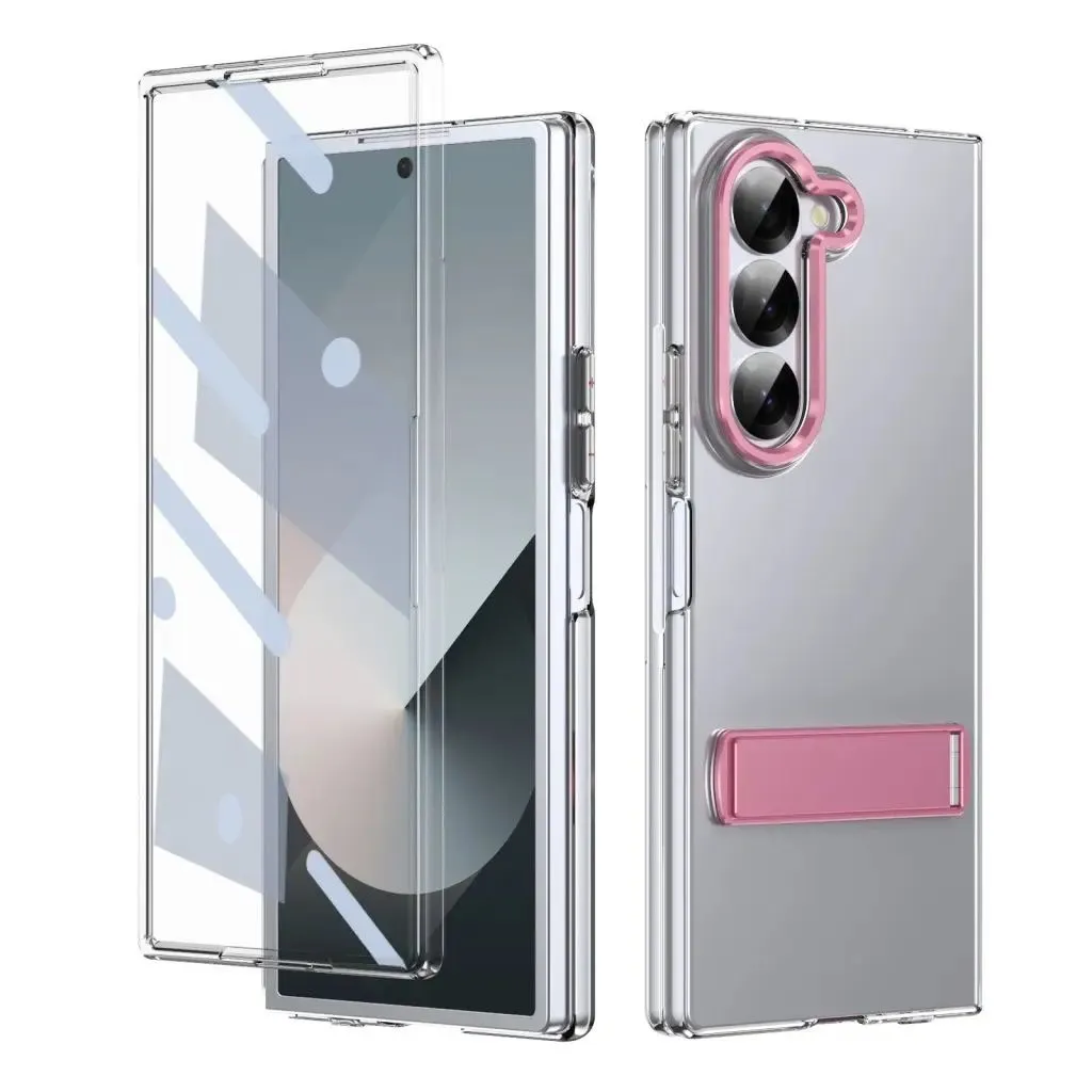 Phone Case & Screen Protector For Samsung Galaxy Z Fold 6 - Pink