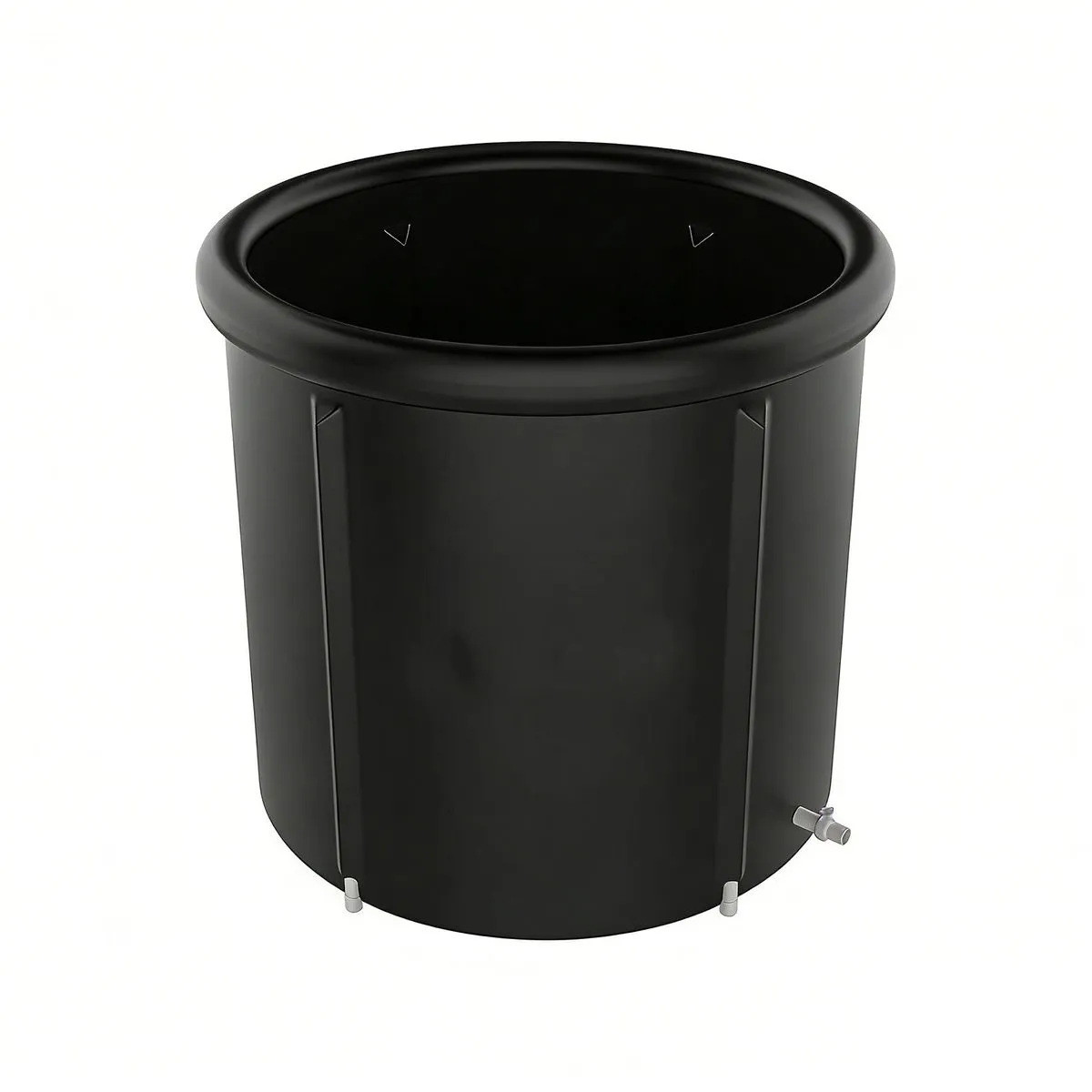 PVC Portable Ice Bath Tub Cold Plunge Pool For Athletes Recovery(85x75cm) - Black