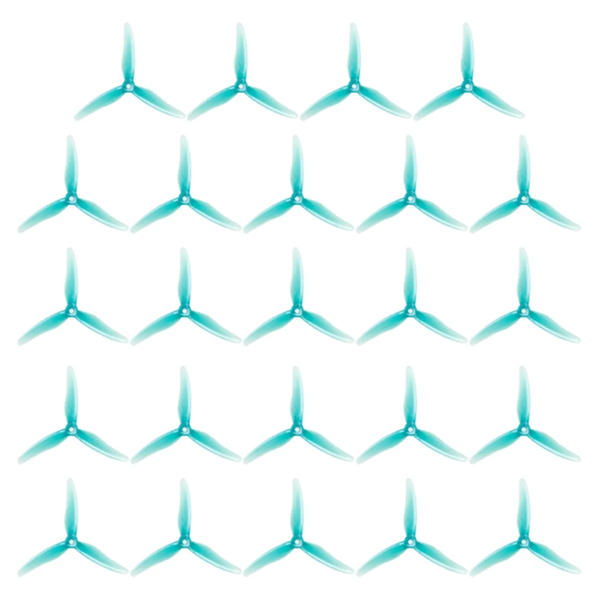 24 Pcs 51466 V2 Fpv Propeller 5Inch 3 Blade Propeller Blue