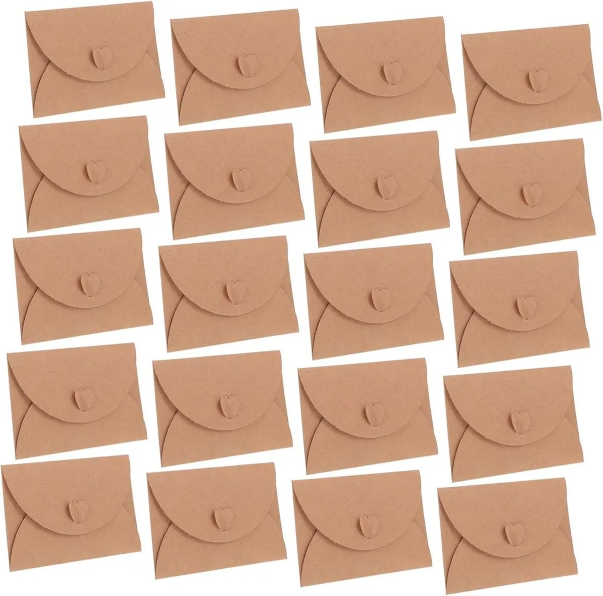 40sets Vintage Kraft Envelopes Blank Cards for Weddings Birthdays