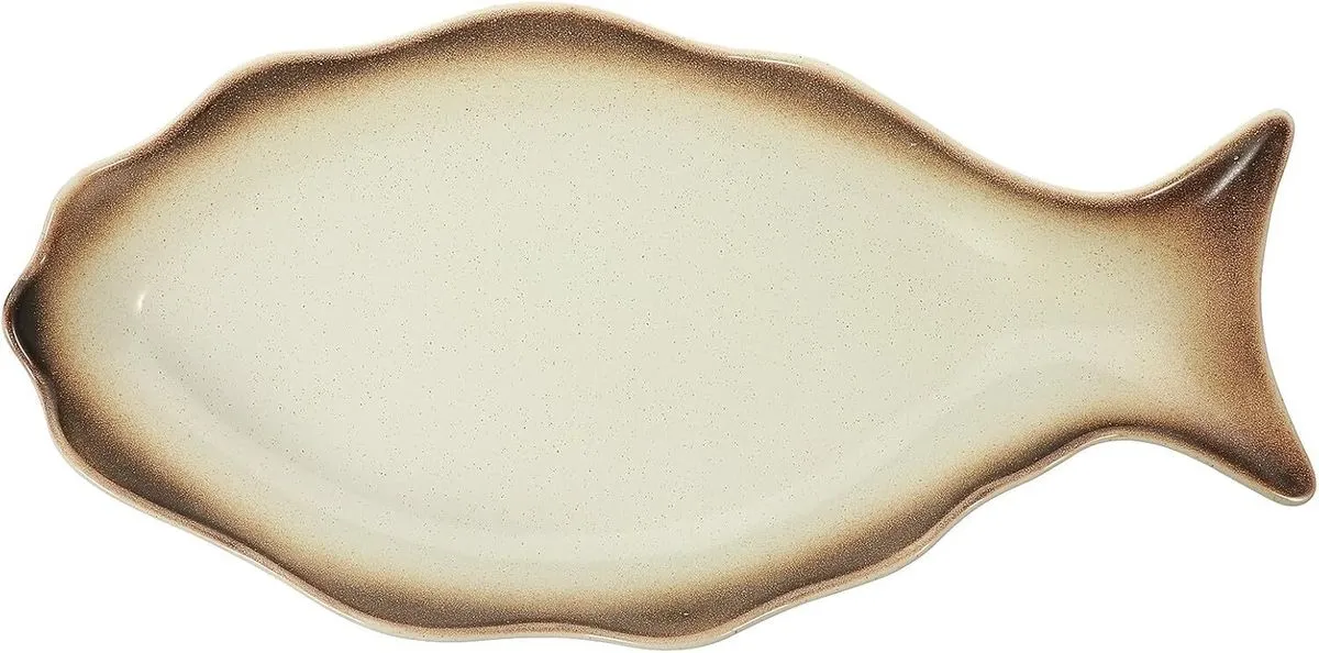 Ceramic Fish Shape Steamer Serving Plate