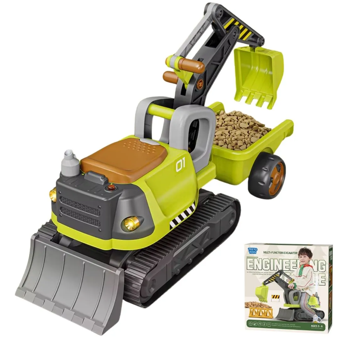 Ride-On Construction Bulldozer Excavator Toy - Toys for Toddlers
