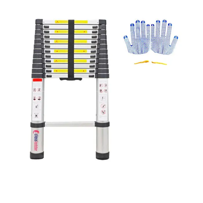 Classladder Telescopic Aluminum Telescopic Ladder for Outdoor Indoor Use - 3.8meter