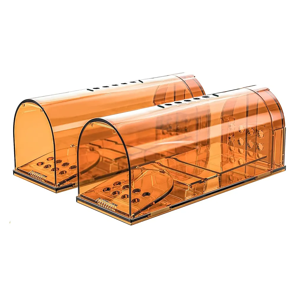Eco-Friendly Catch and Release Mouse Traps - 2 Pack Brown