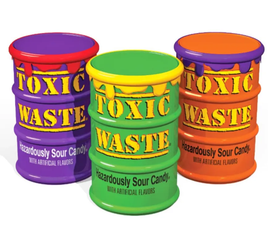 TOXIC WASTE Special Edition Color Drums, Assorted Flavors Sour Sweets (48g)