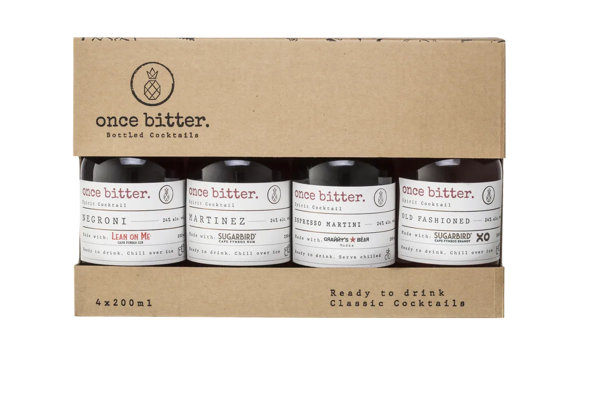 Once Bitter 4x200ml Ready To Drink Cocktail Box