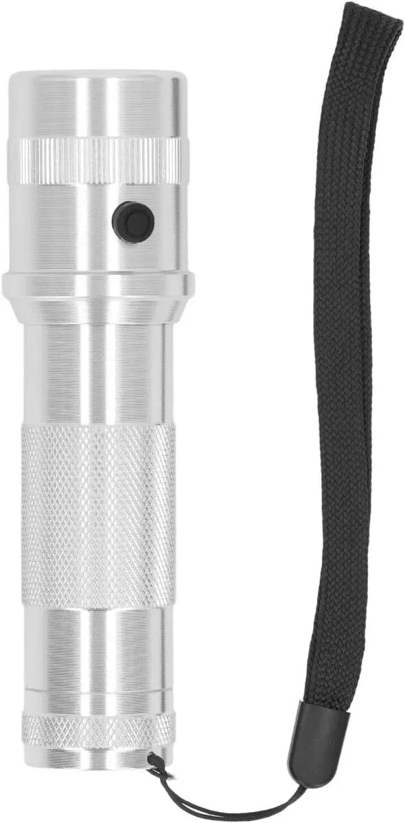 LED Color Changing Stage Flashlight, 10 Color in 1 Silver RGB Flashlight