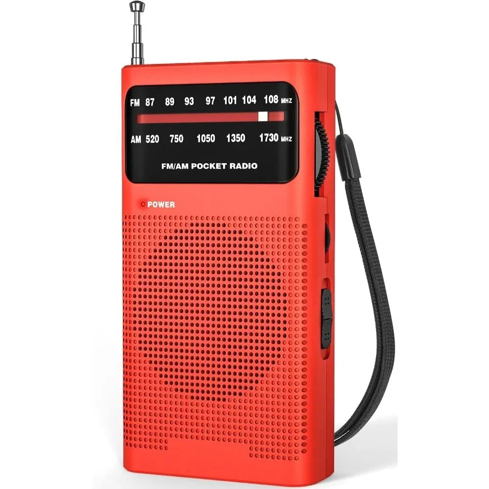 Goodes AM FM Radio Portable For Home Outdoor, Transistor Radio 2AA Battery