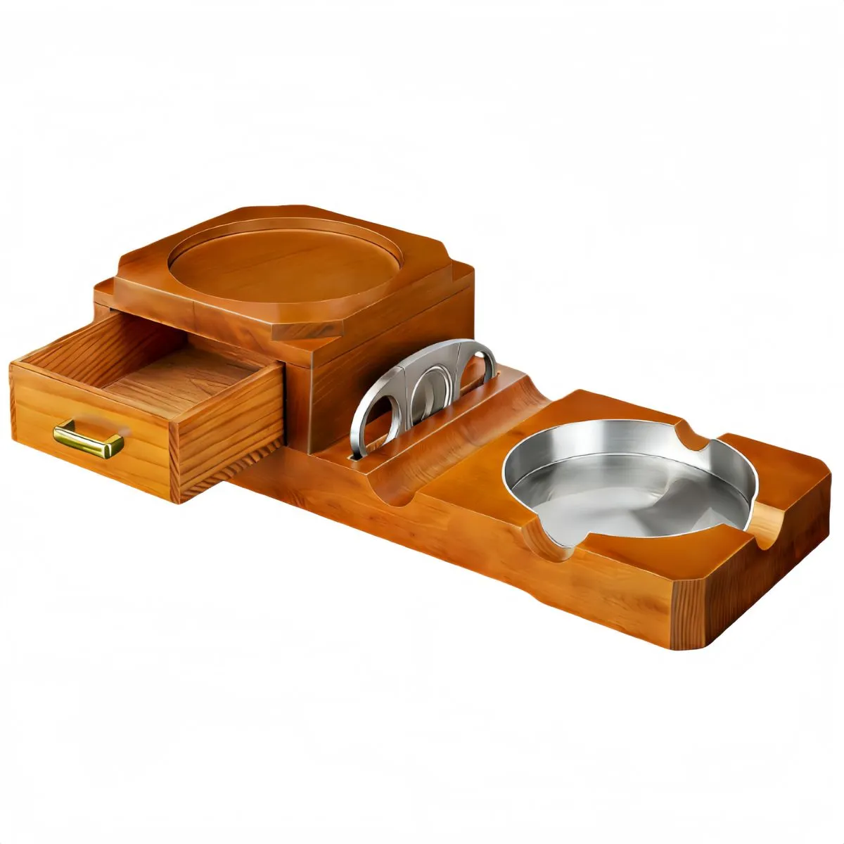 Cigar Ashtray Cigar Box Cigar Rest Wood Detachable Smokers Ashtray