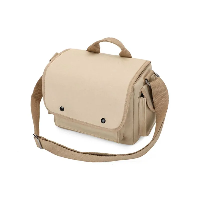 Canvas Nikon Shoulder Bag - for 200D-800D Khaki Daily Use