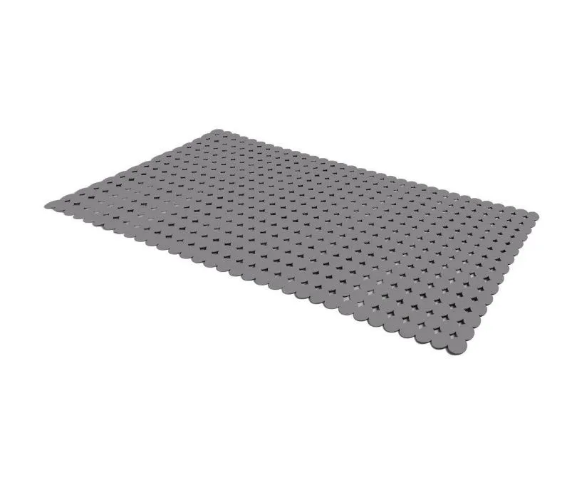 Grey Non-Slip PVC Shower Bath Mat
