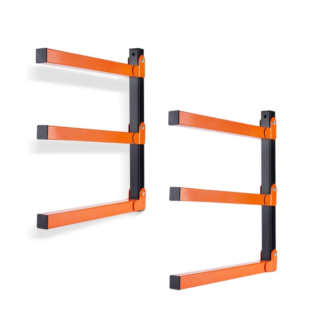 Arfast-3 Level Heavy-Duty Wall-Mounted Lumber & Tool Storage Rack(2Pack)