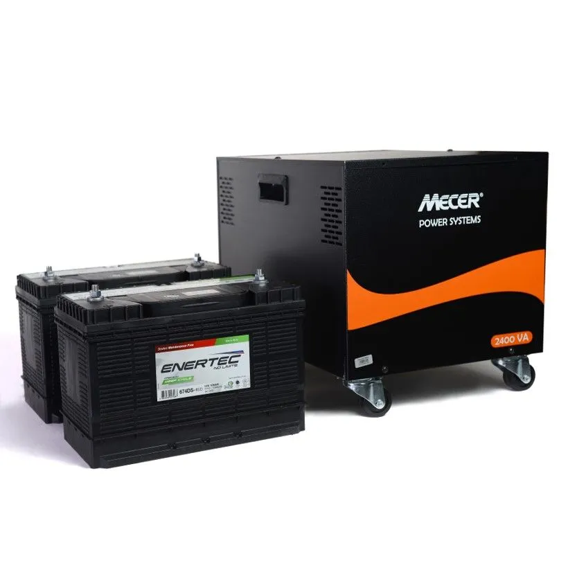 Mecer Inverter (2.4kVA) & Batteries (2x 105Ah) Loadshedding Kit