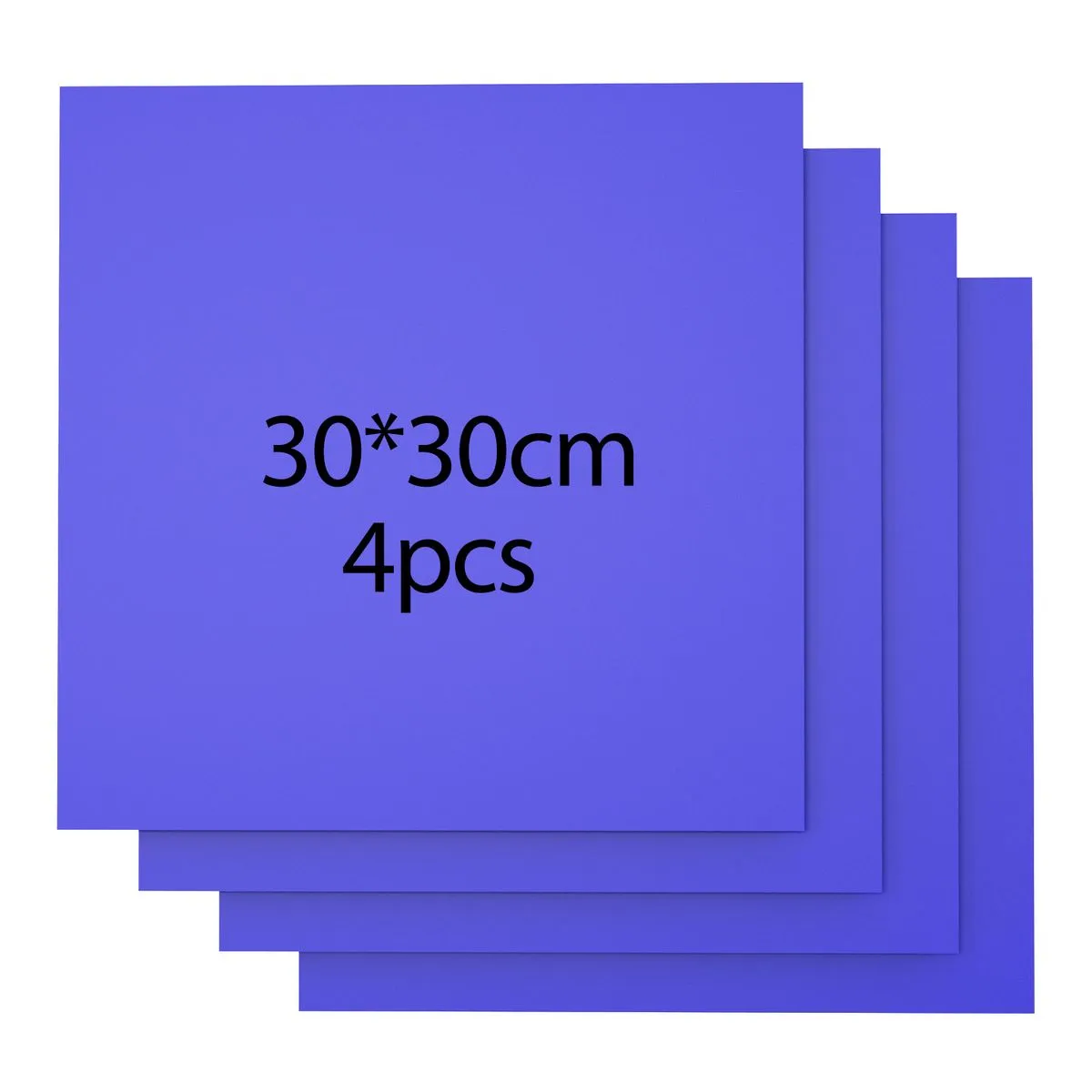 4pc 3mm 30x30cm Colorful Plywood Sheets for Model Making