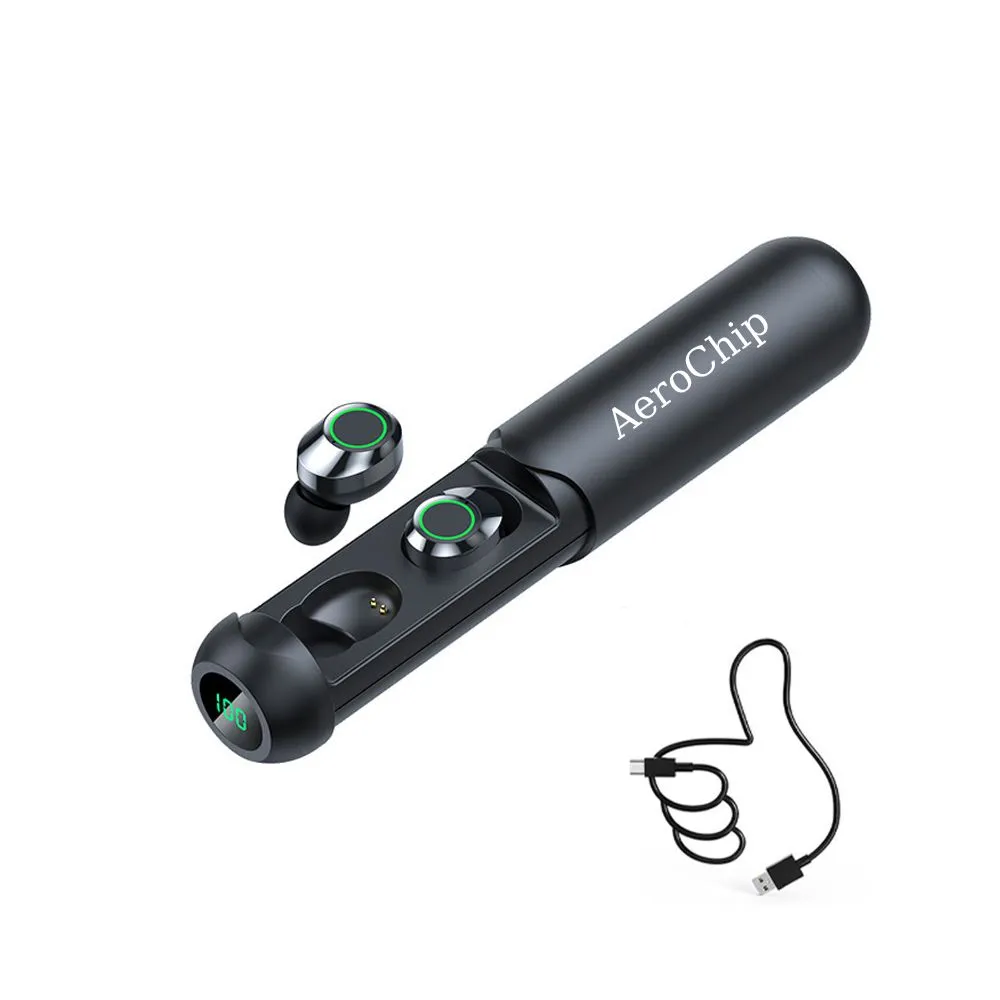 AeroChip Bluetooth Earbuds Ultra-Light Waterproof Earphones HD Stereo Sound