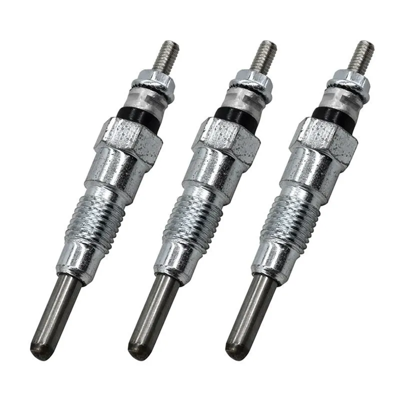 3 Pcs Engine Heater Glow Plugs 10Mm for Kubota Compatible with Universal