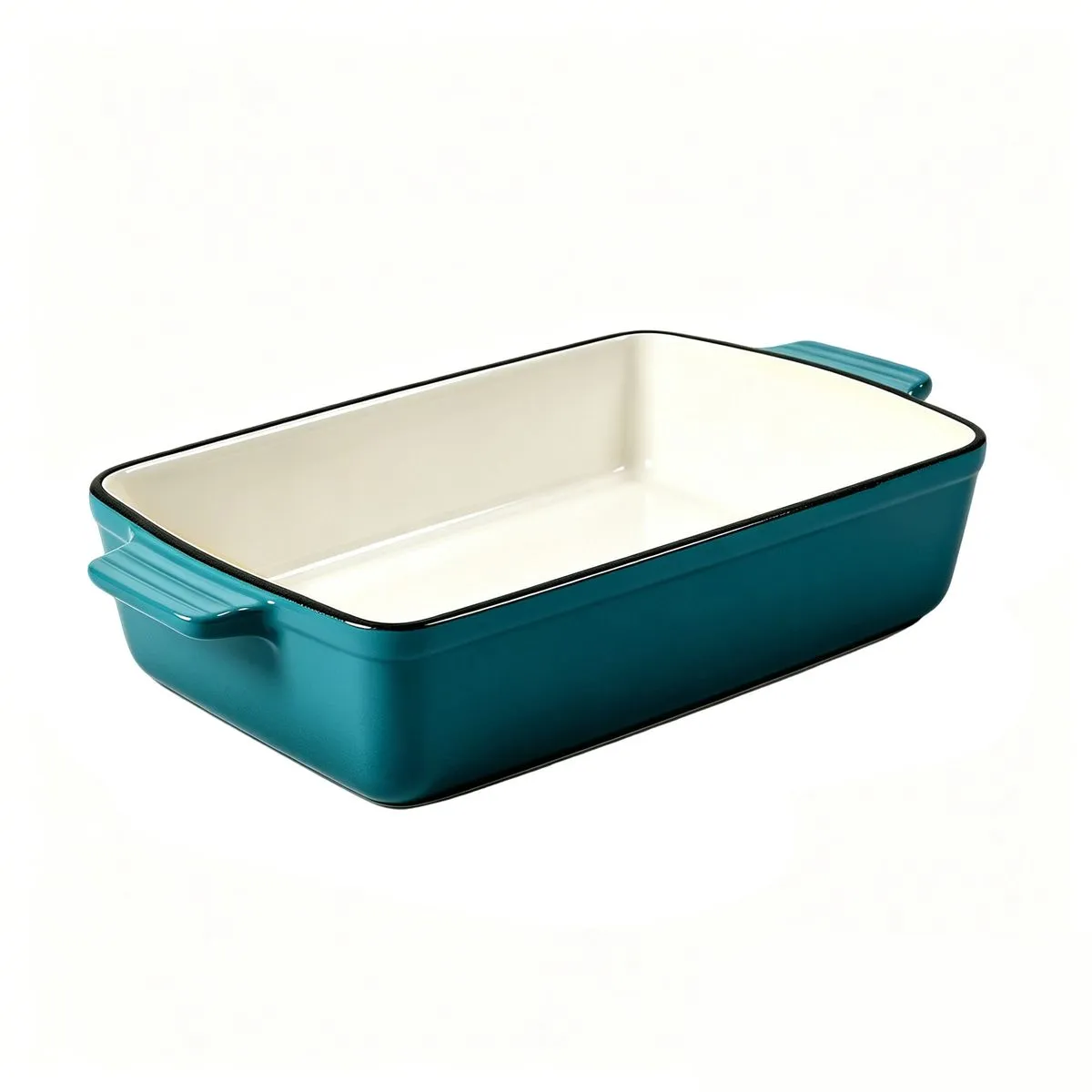 3.70qt Ceramic Baking Dish - 33cm Rectangular Lasagna & Casserole Pan - Lake Blue