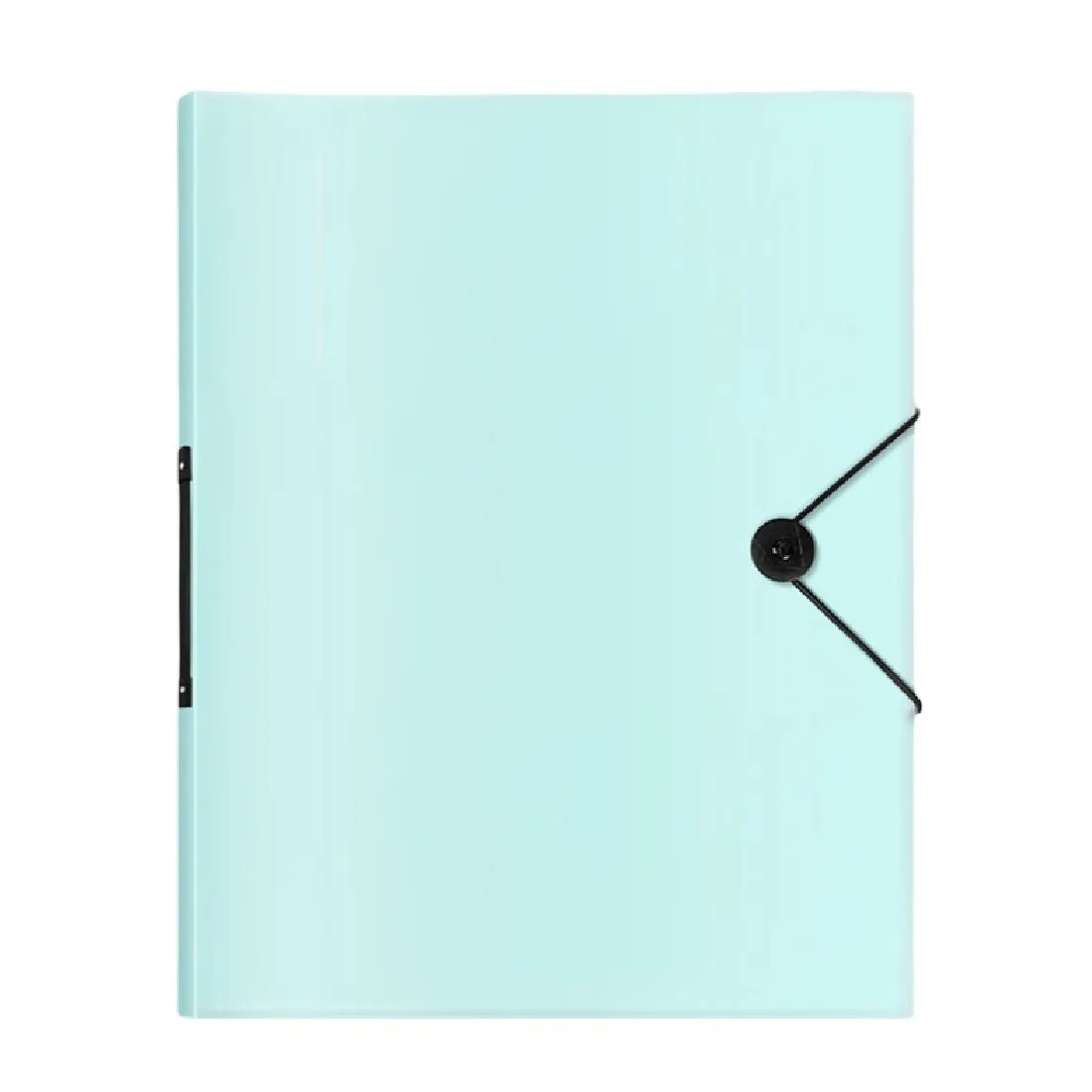4K size Hard Plastic Cover Artwork/Portfolio Organizing Folder with Handle - Green