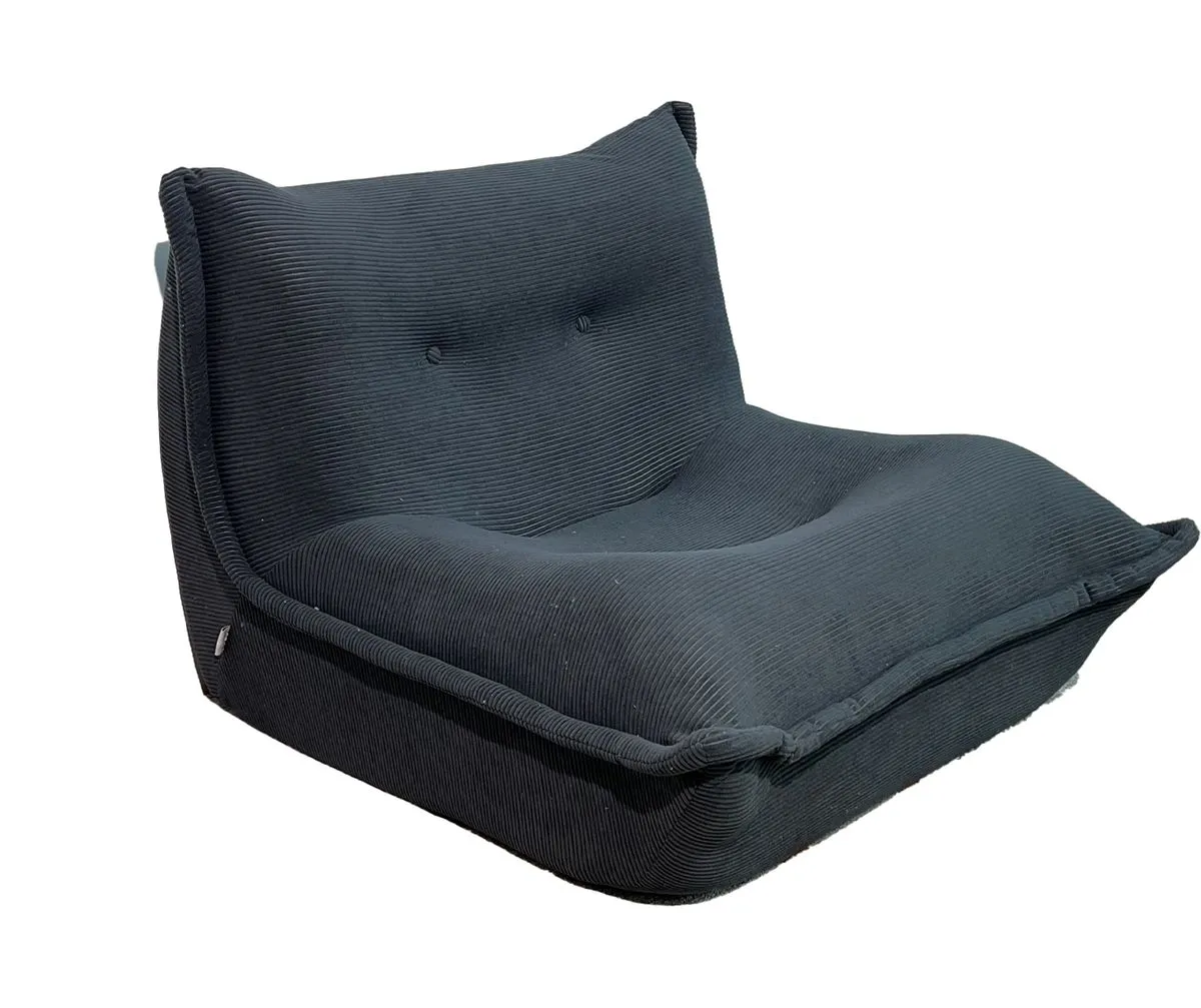 Lomansa Bean Bag Chairs for Adults Giant BeanBag Chair Sofa Memory Foam - Black, Grey