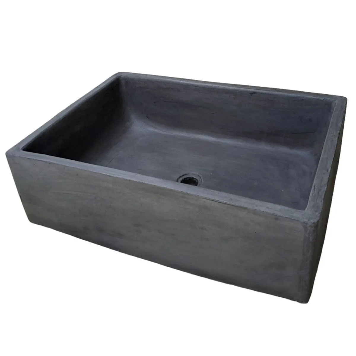 Charcoal Concrete Bespoke Single Butler Basin 65 x 45 x 20cm