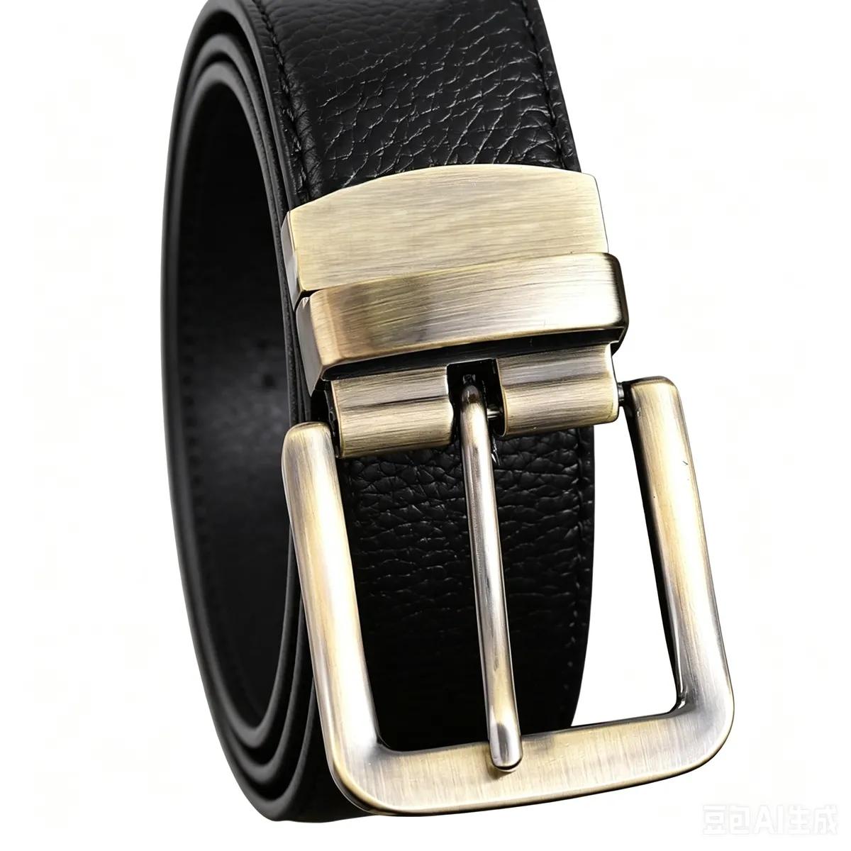 New Trend Smooth Cow Leather Belt For Men Simple Flat Buckle Business