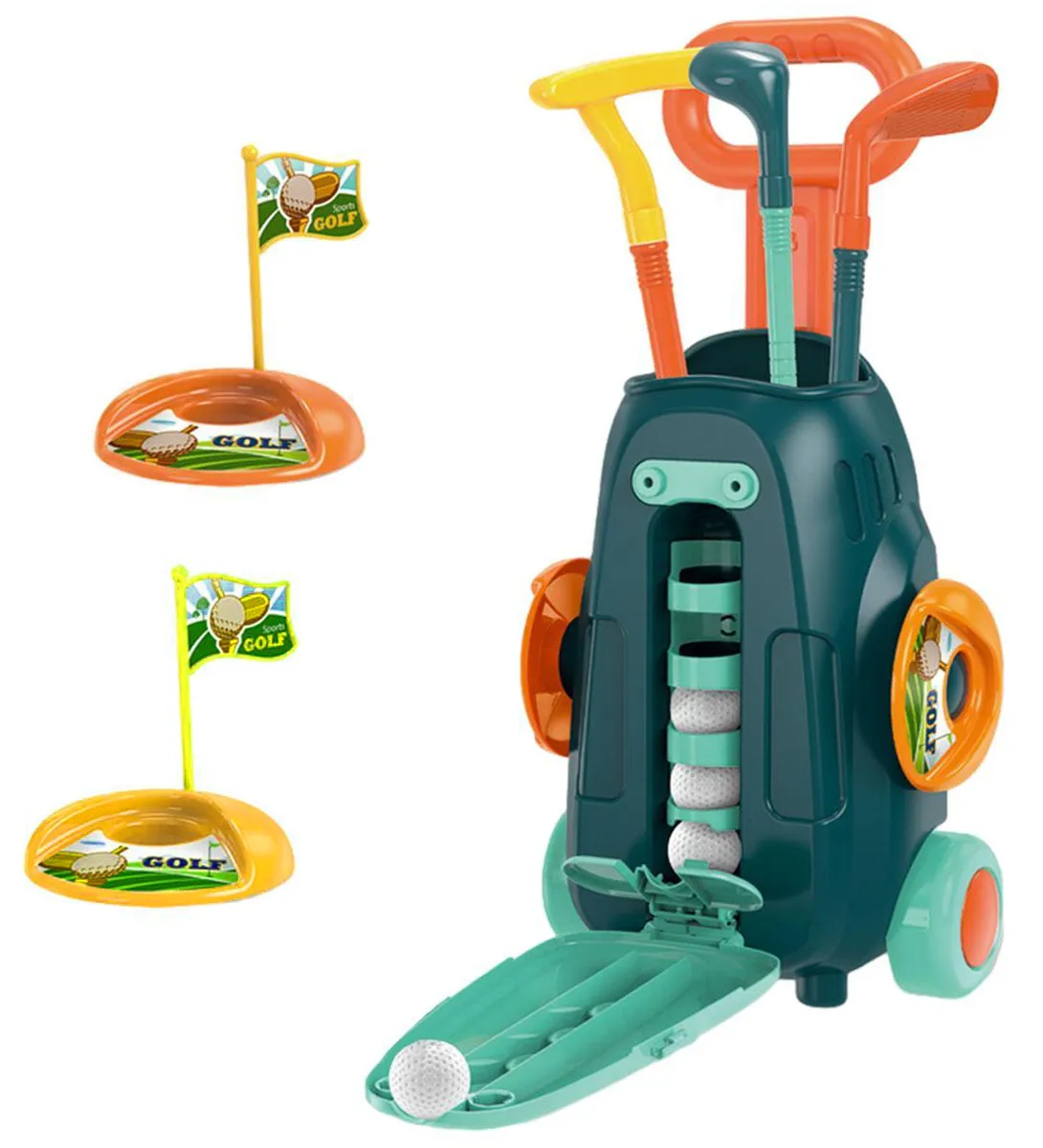 Golf Set For Kids - Toy Golf Kit - Childrens Mini Golf Set Clubs And Balls