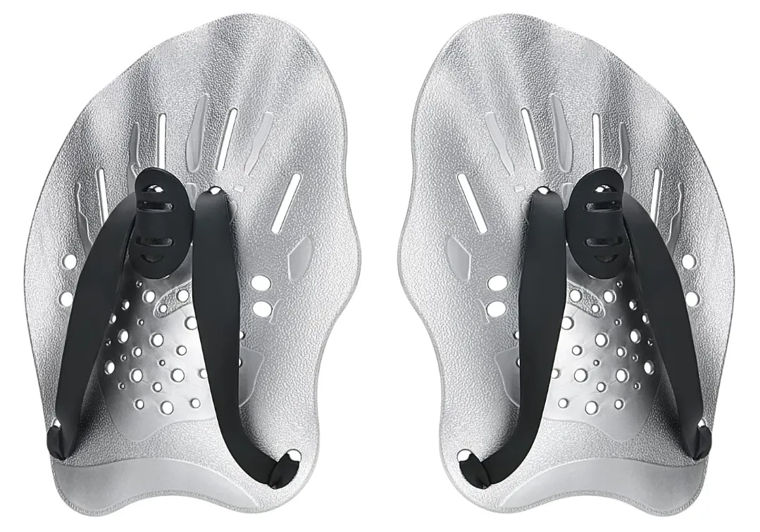 Swim Paddles Hand Swim Training Hand Paddles with Adjustable Straps(M)