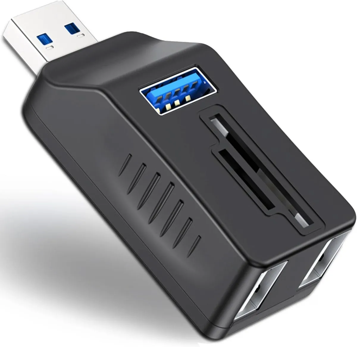 5Port USB 3.0 Hub with SD TF Card Reader, USB 3.0/2.0 Ports for Laptop,PC