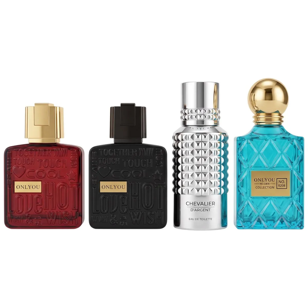 4 Pack Only You Premium Men's Eau De Parfum Gift Set 30ml for Him EDP