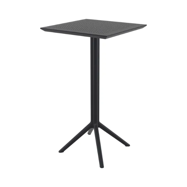 Siesta exclusive Patio Sky 60Square Flip Top Bar Table - Black