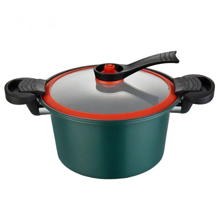 Non-Stick Micro Pressure Cooker - 3.5L 24cm - Green