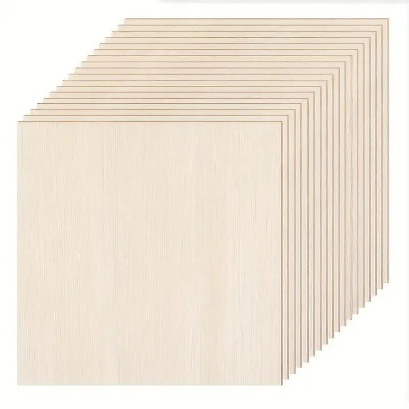 Plywood Board 30 x 30 x 0.03cm 10pc