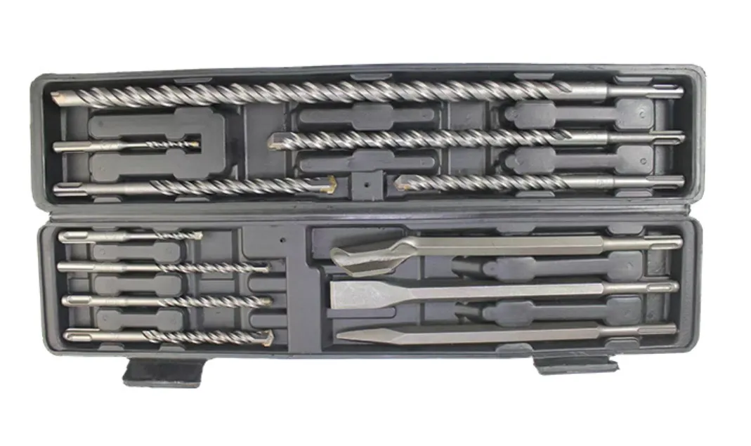 CXMQIAGA-12 Piece Rotary Hammer Drill Bit & Chisel Set