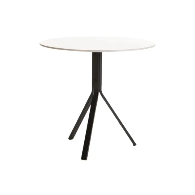 80cm White Stone Round Dining Table
